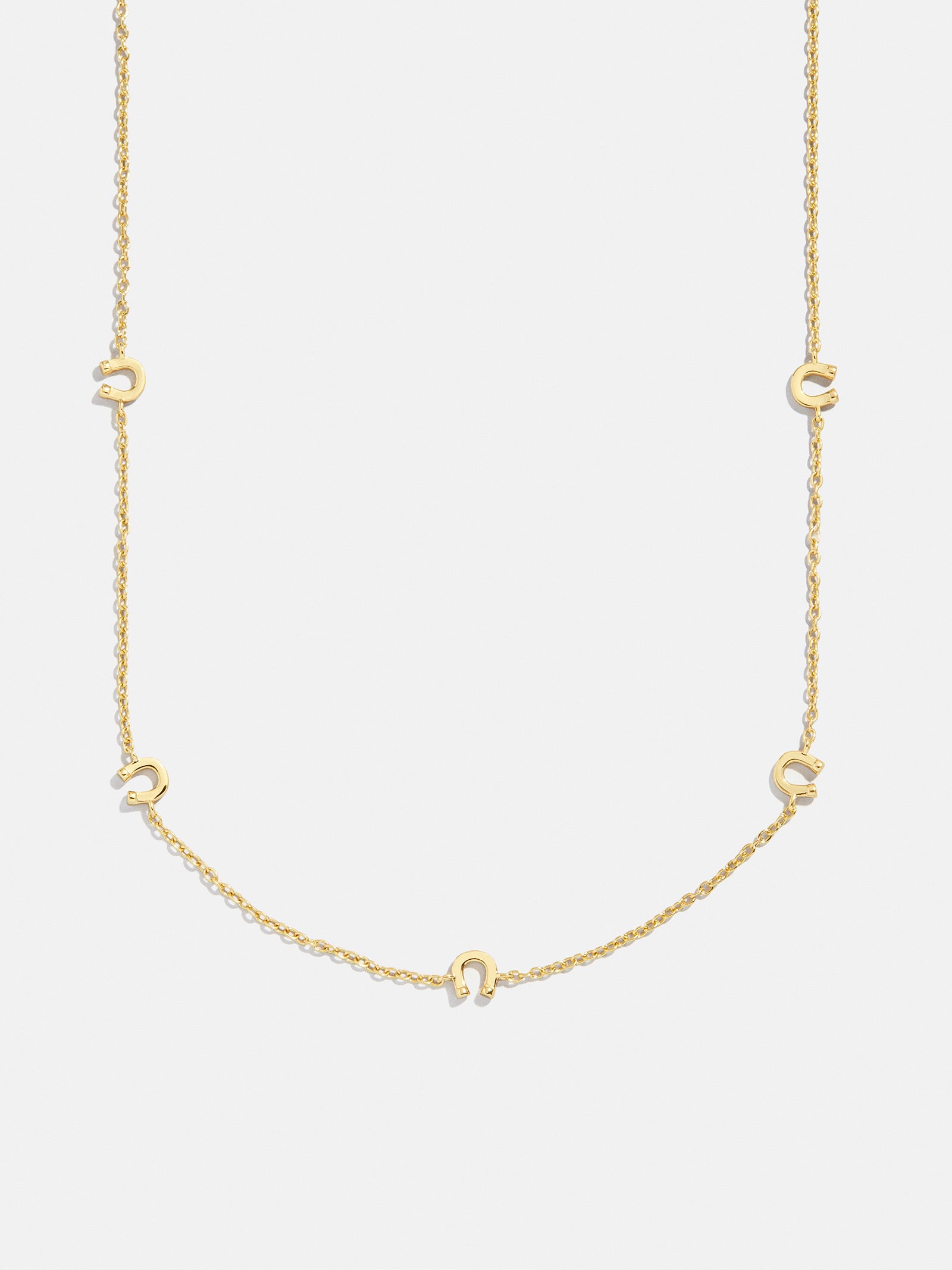 18K Gold Horseshoe Necklace - Horseshoe