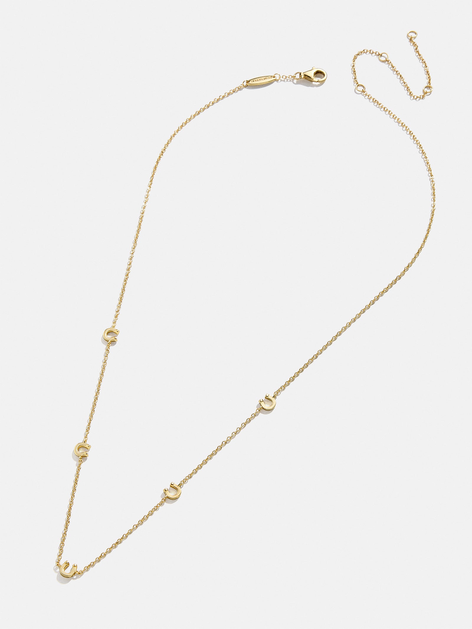 18K Gold Horseshoe Necklace - Horseshoe - Image 3