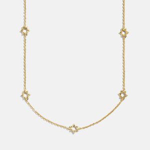 18K Gold Star of David Necklace - Star of David