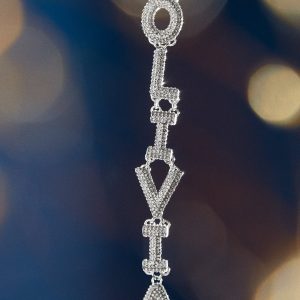 Love At Frost Sight Custom Ornament - Silver