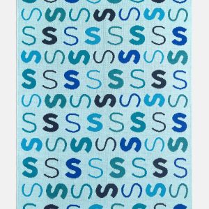Upside Down & All Around Custom Blanket - Light Blue/Blue