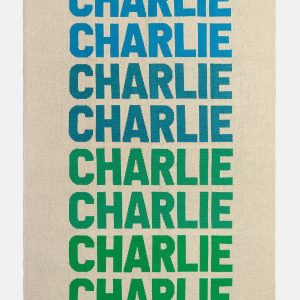 Ombre Name Custom Blanket - Green/Blue