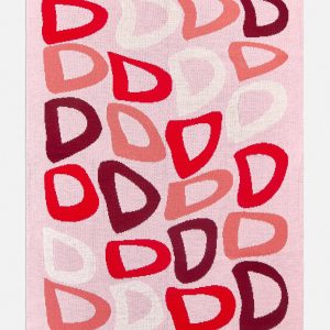 Get Wavy Custom Blanket - Light Pink/Red