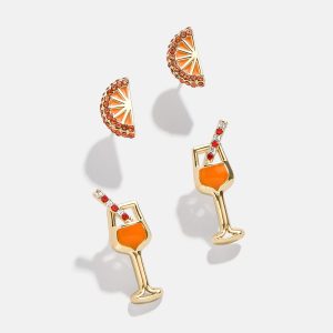 Spritz In My Step Earring Set - Aperol Spritz