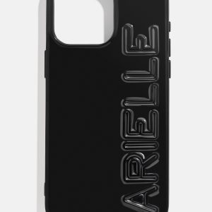 Fine Line Custom iPhone Case - Black