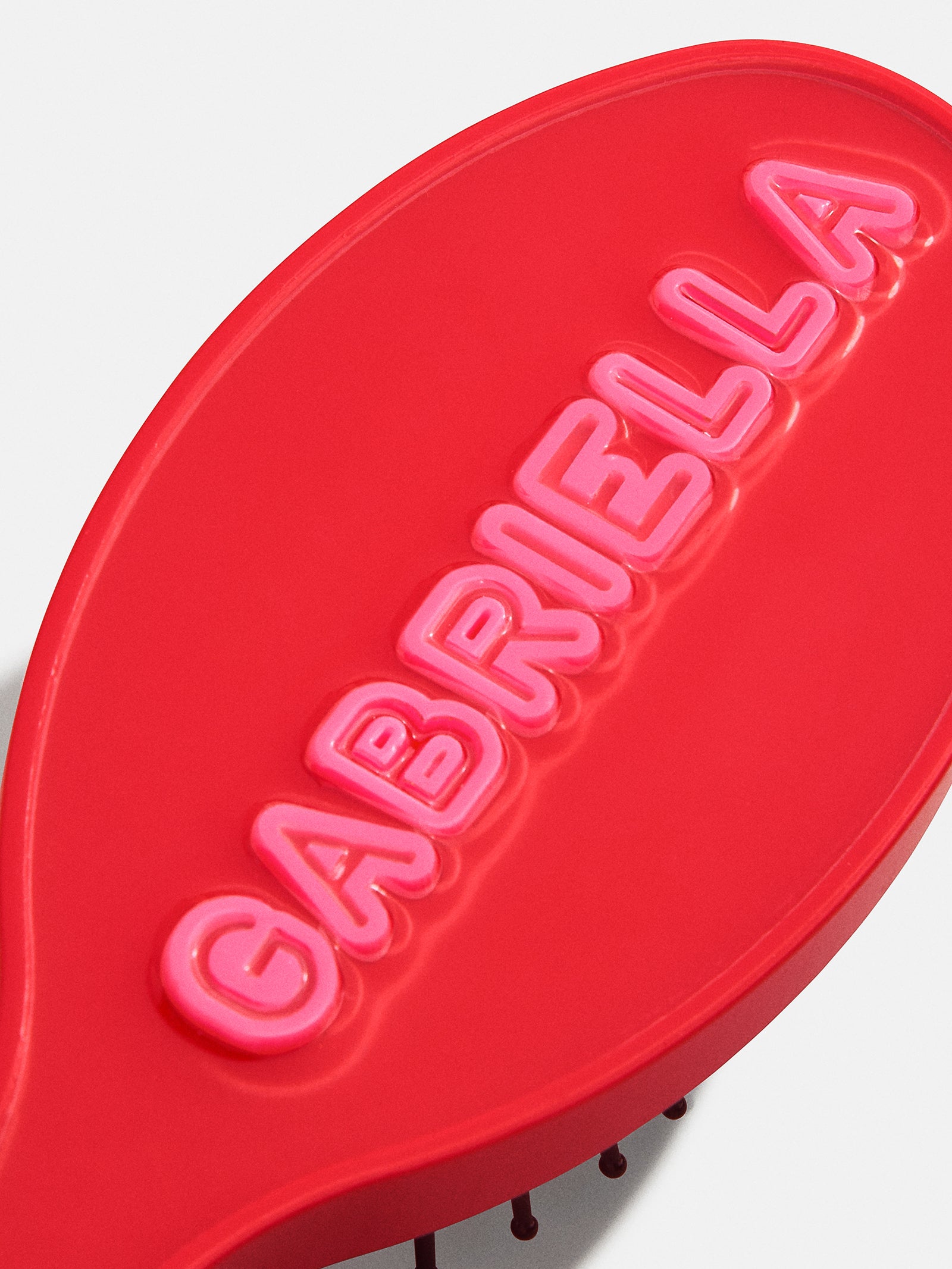 Mini Fine Line Custom Hair Brush - Red/Pink - Image 3