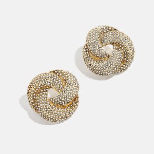 Brianna Earrings - Gold/Pav??
