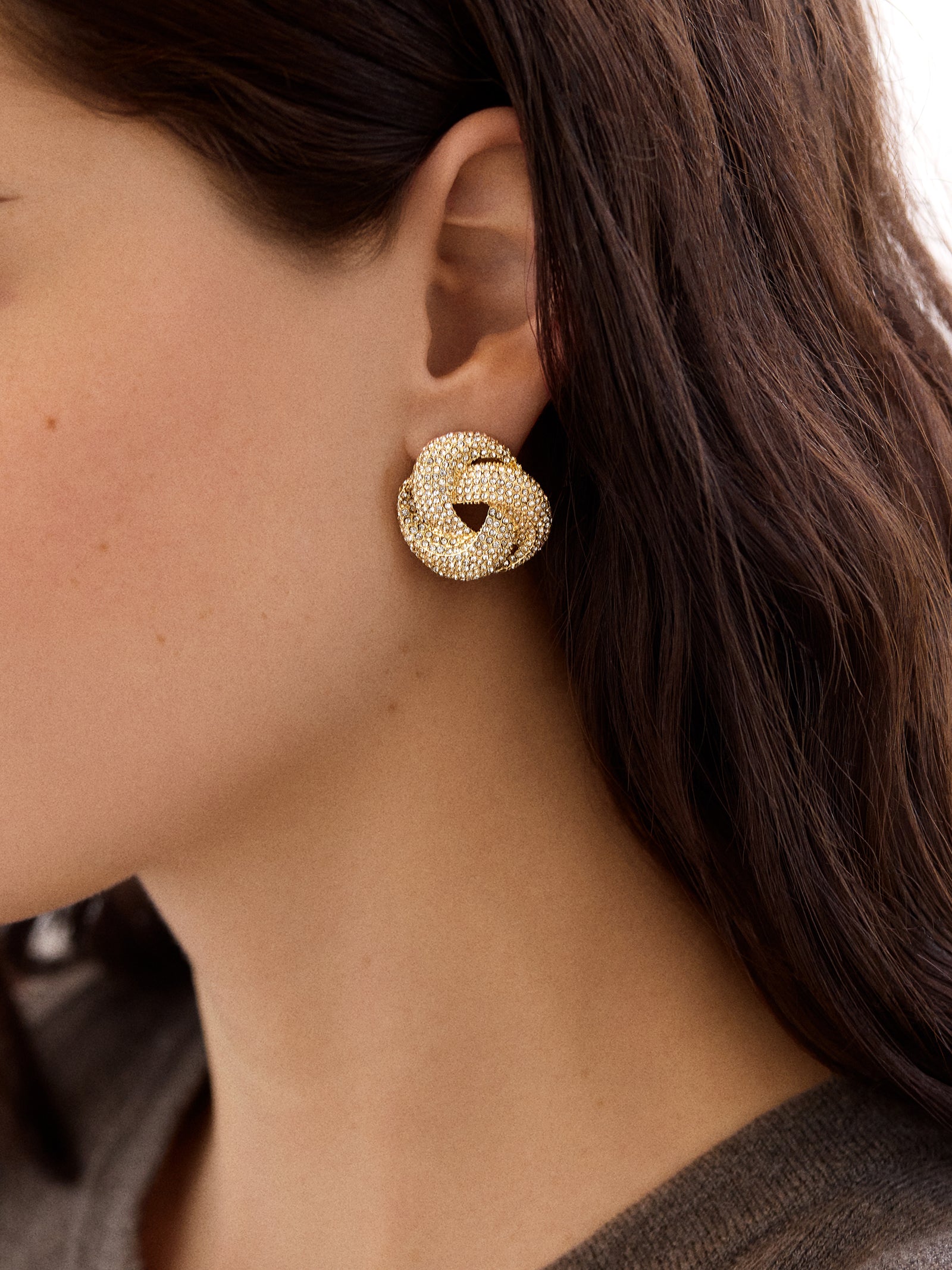 Brianna Earrings - Gold/Pav?? - Image 2