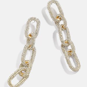 Nova Statement Earrings - Gold/Pav??