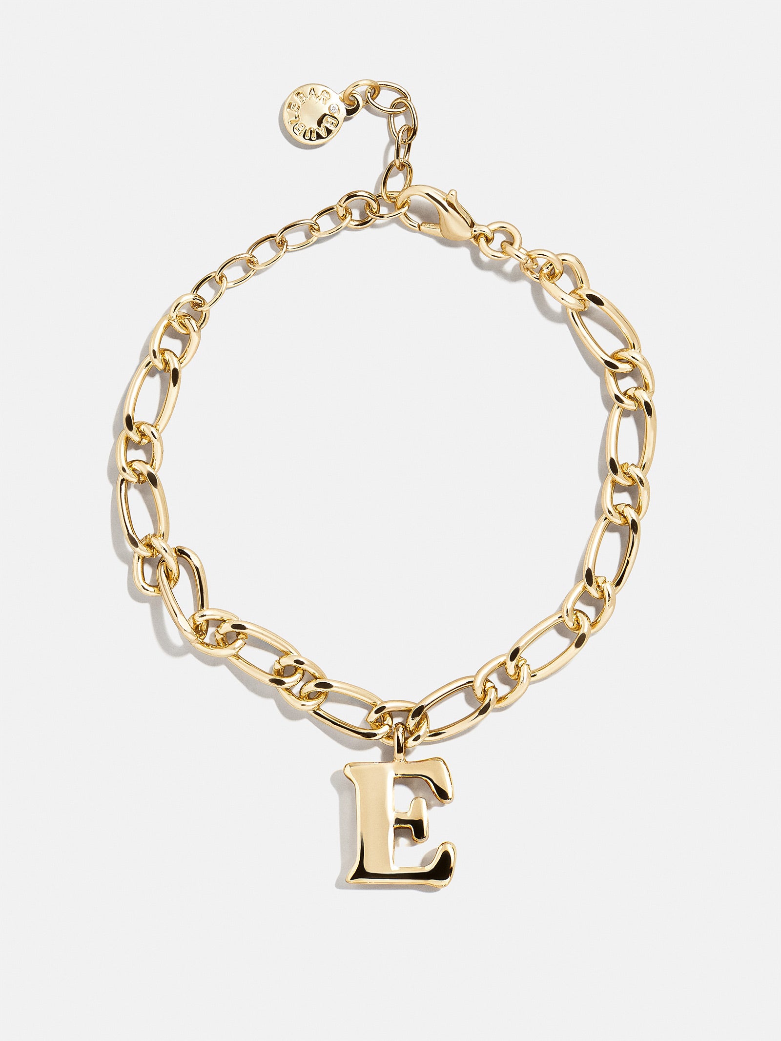 Chunky Charm Initial Bracelet - Gold - Image 8