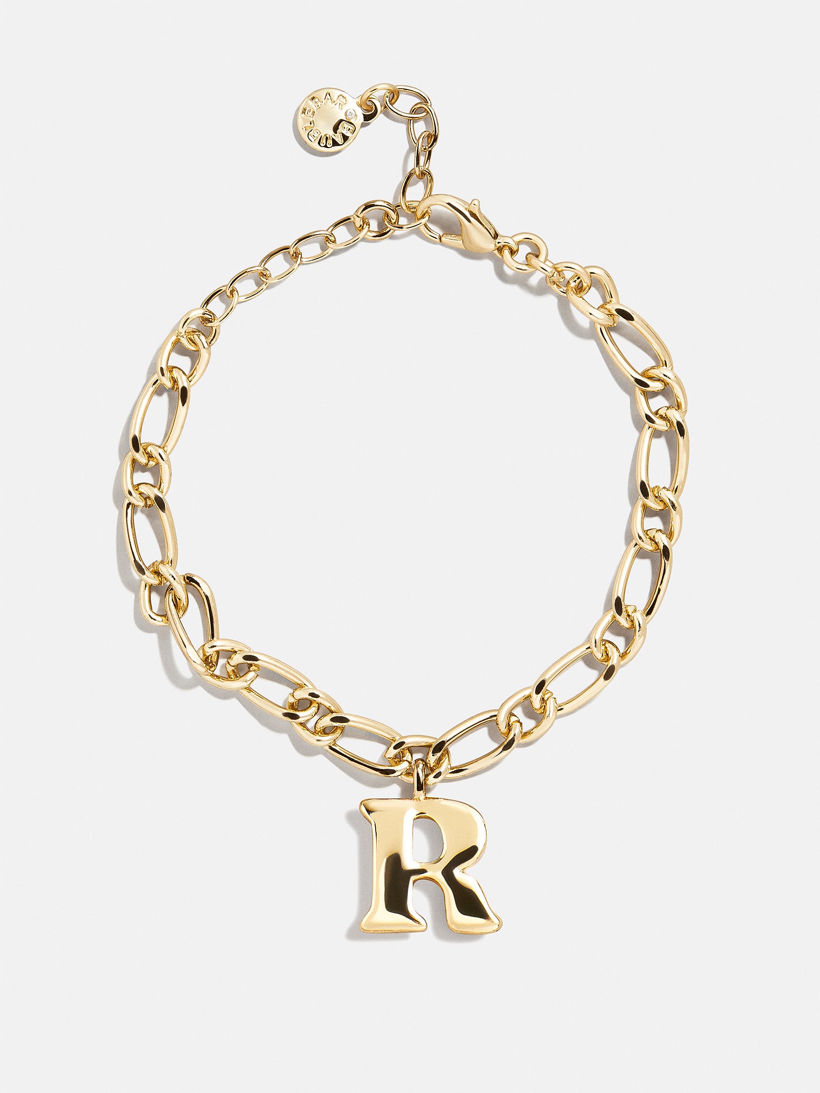 Chunky Charm Initial Bracelet - Gold - Image 20