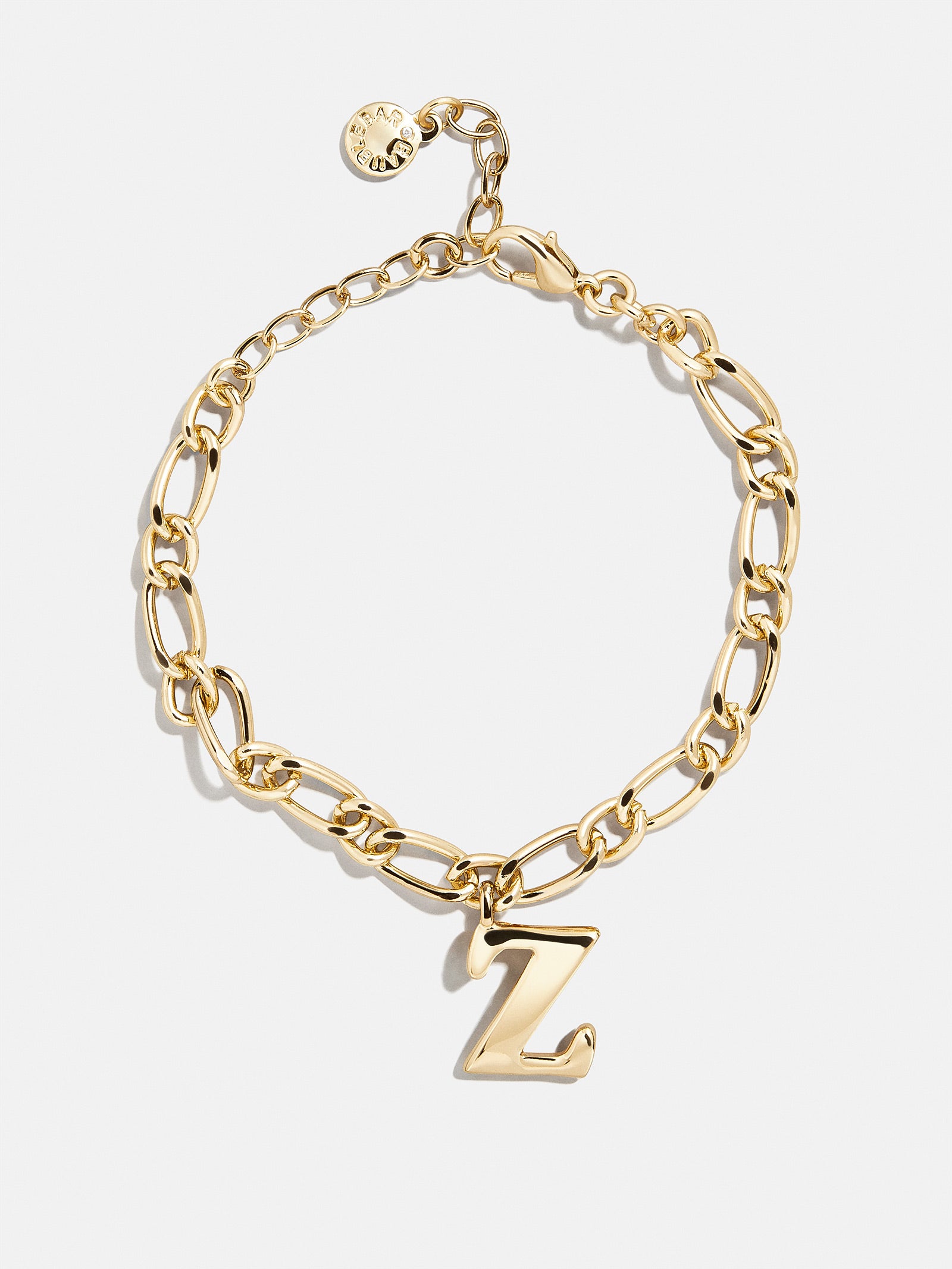 Chunky Charm Initial Bracelet - Gold - Image 25