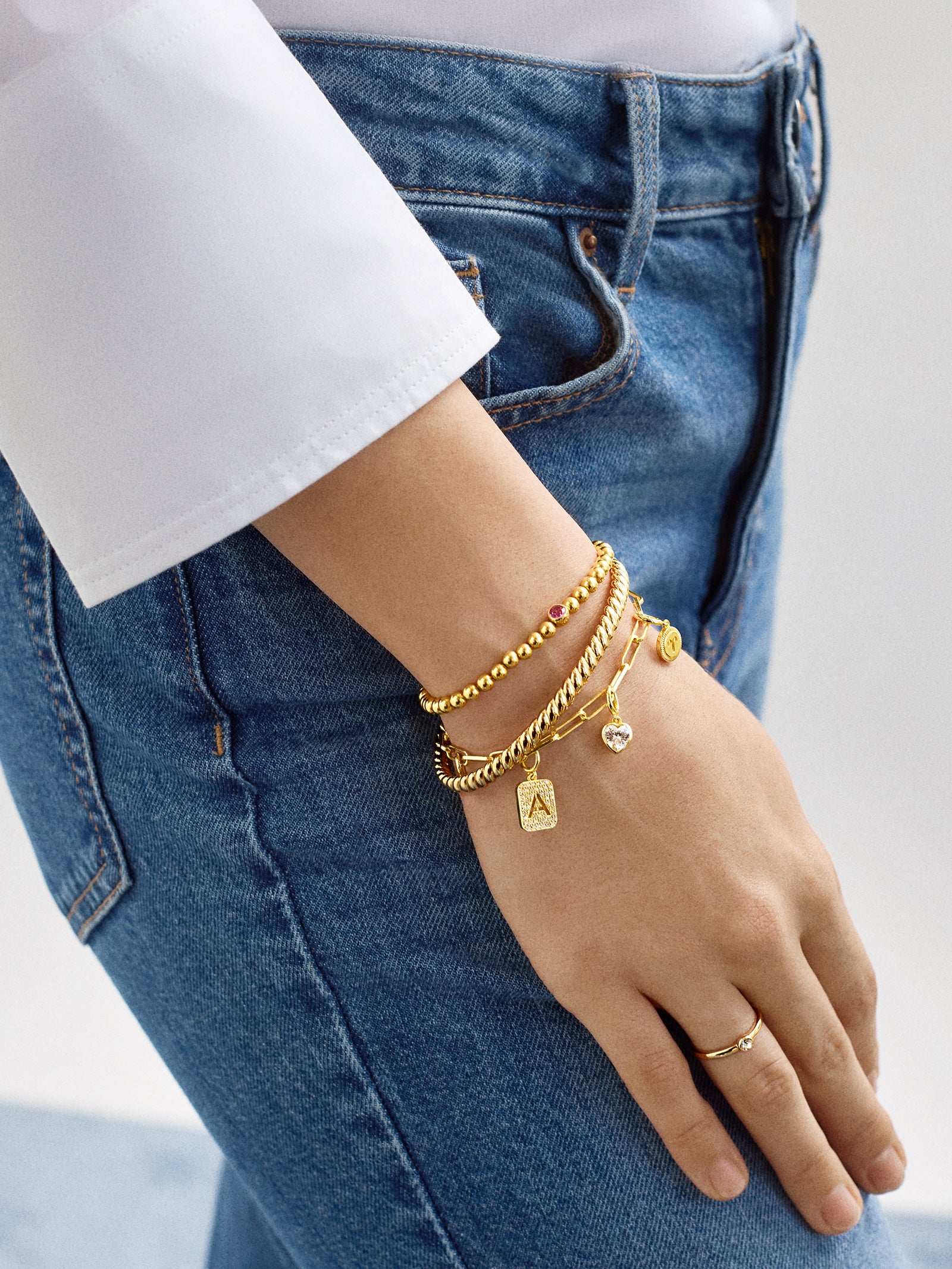 Spaced Custom Charm Bracelet - Spaced Charm Bracelet - Image 13