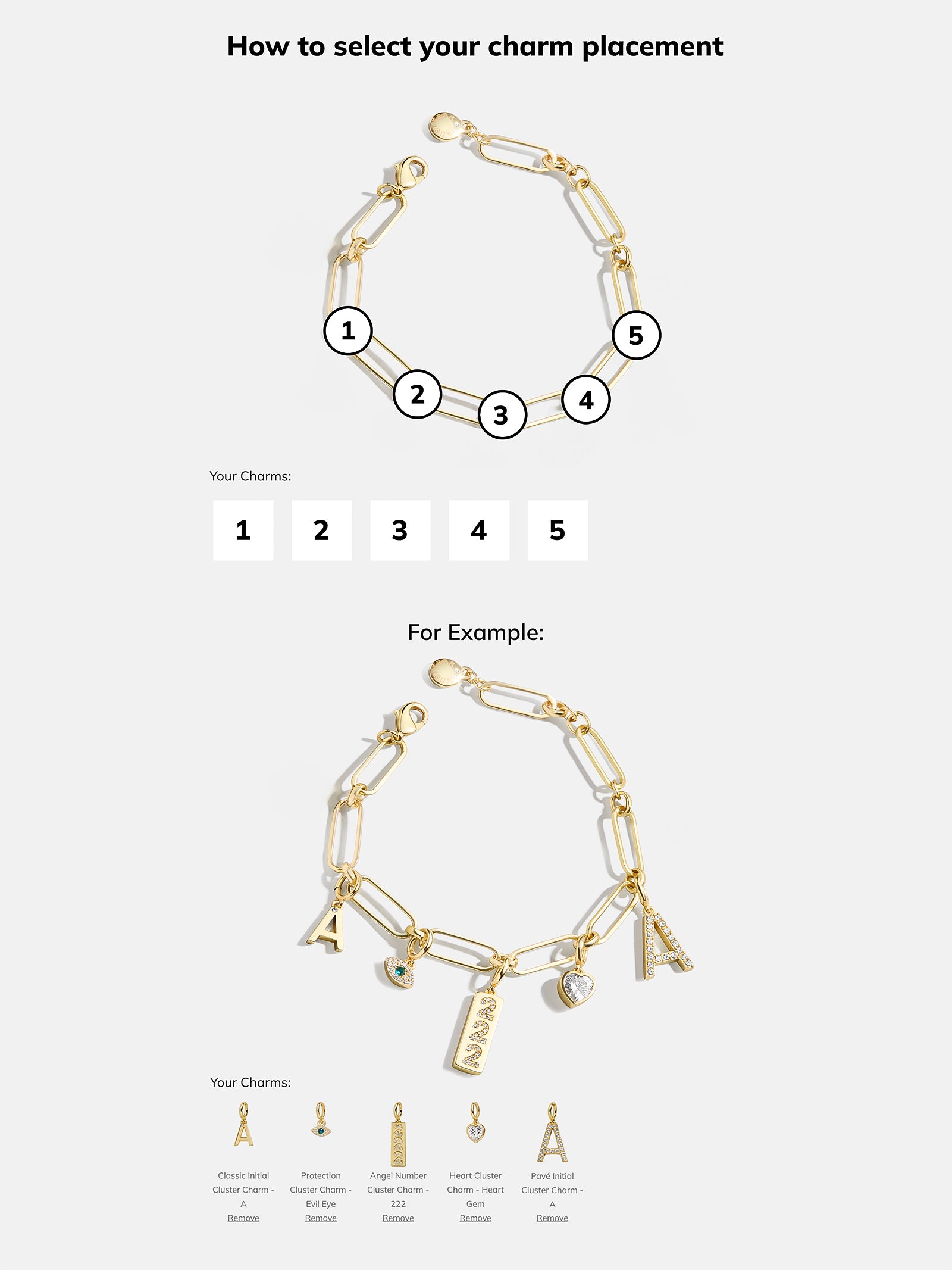 Spaced Custom Charm Bracelet - Spaced Charm Bracelet - Image 11