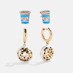 Morning Rush Earring Set - Bagel