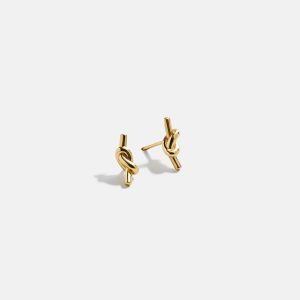 18K Gold Just For Fun Earrings - Knot