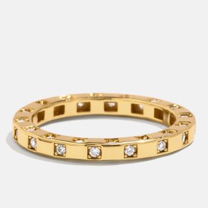 18K Gold Mabel Ring - Gold/Pav??