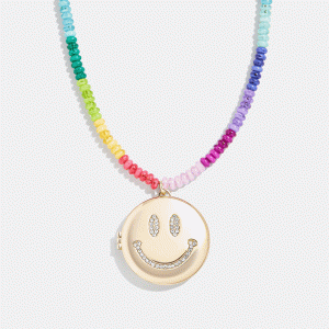 Lil' Smiley Kids' Locket Necklace - Smiley Face