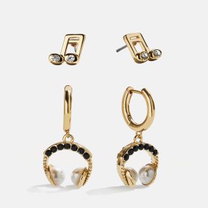 Volume Up Earring Set - Headphones