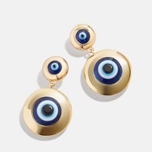 Divine Eyes Earrings - Gold/Blue