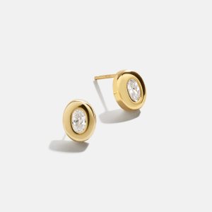 18K Gold Lana Earrings - Gold/Pav??