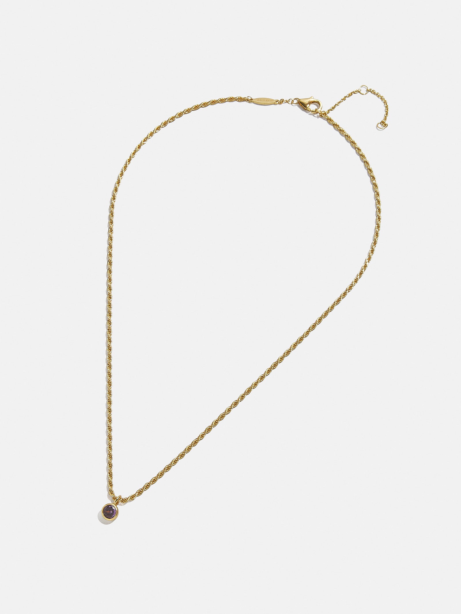18K Gold Florence Birthstone Necklace - Crystal - Image 3
