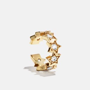 18K Gold Star Ear Cuff - Star