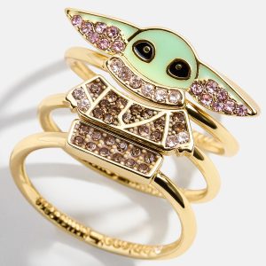STAR WARS? GROGU? Ring Set - Gold/Green
