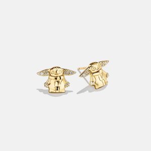 STAR WARS? GROGU? 18K Gold Earrings - Gold