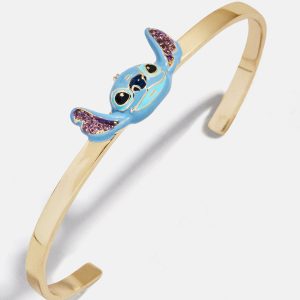 Disney Stitch Cuff Bracelet - Gold/Blue
