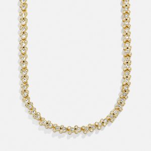 Disney Mickey Mouse Repeating Tennis Necklace - Gold/Pav??