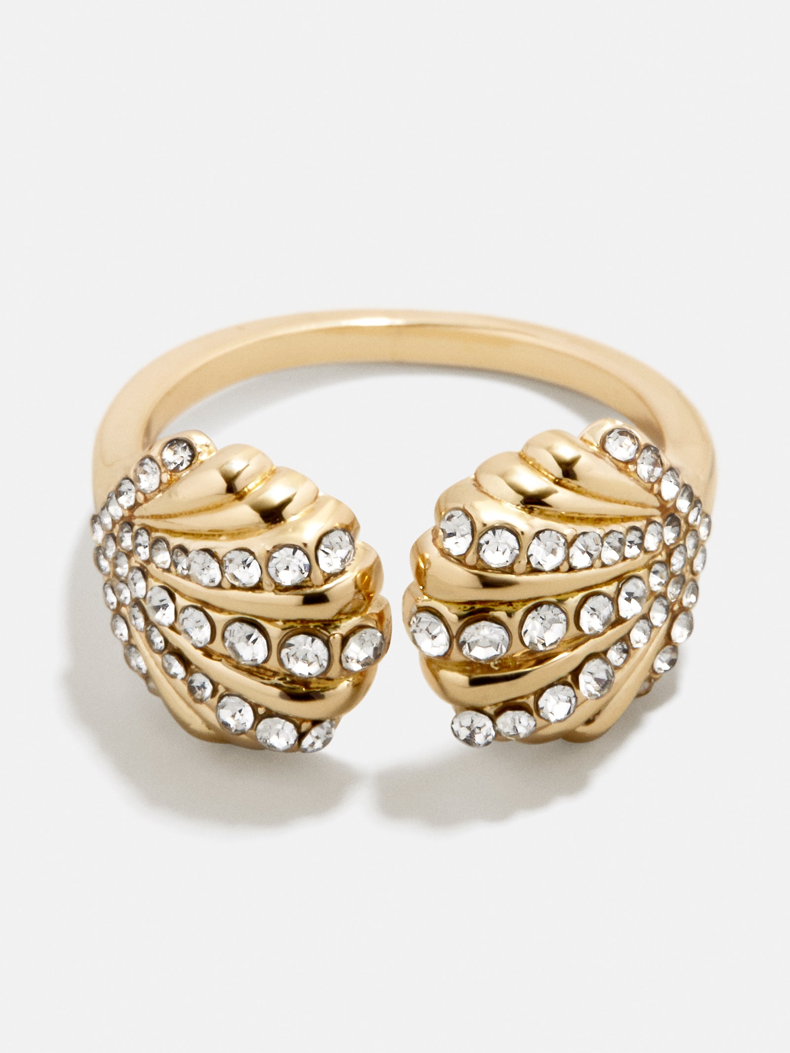 Halle Seashell Ring - Gold/Pav??