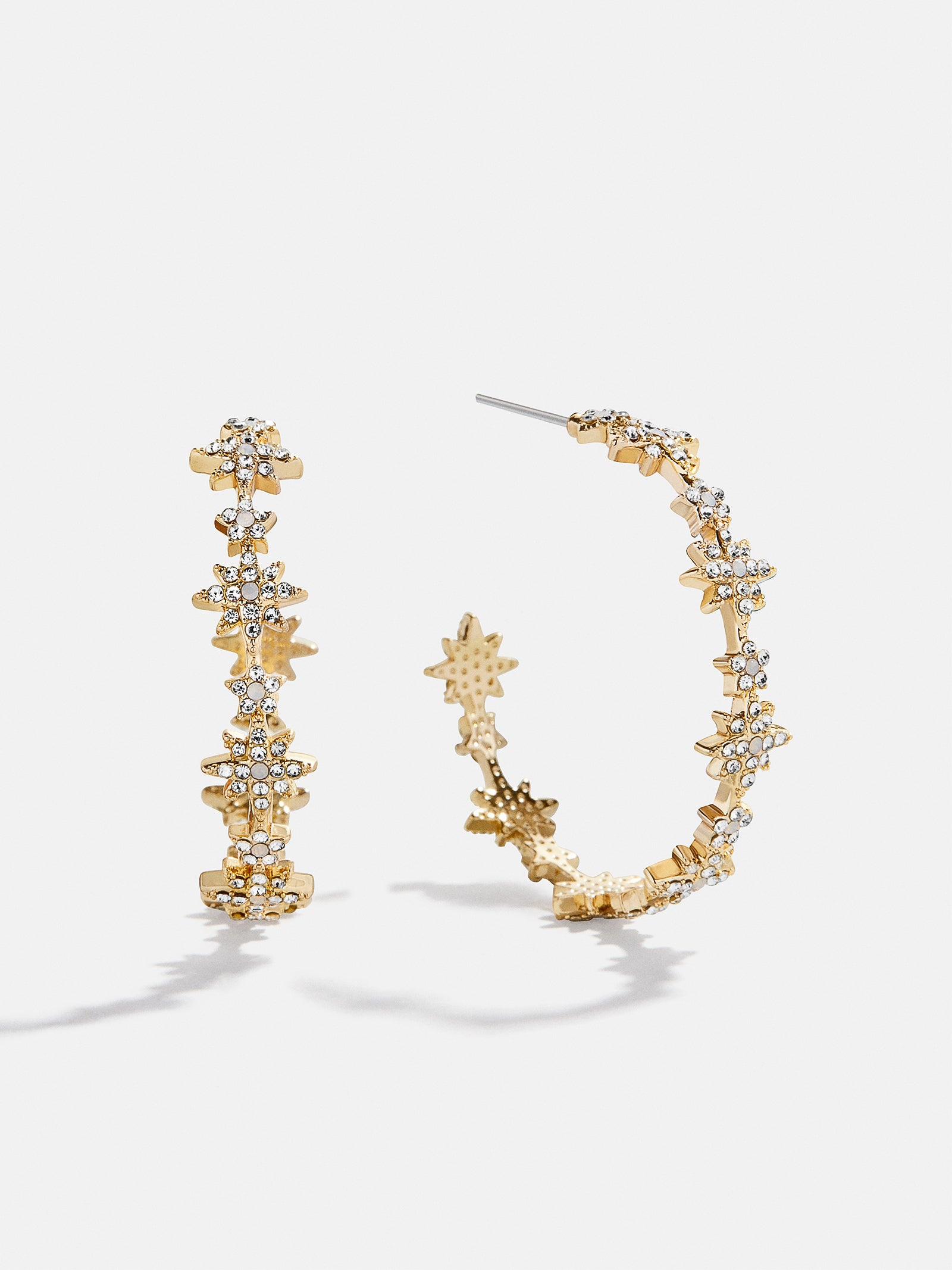 Venus Celestial Hoop Earrings - Gold/Pav??
