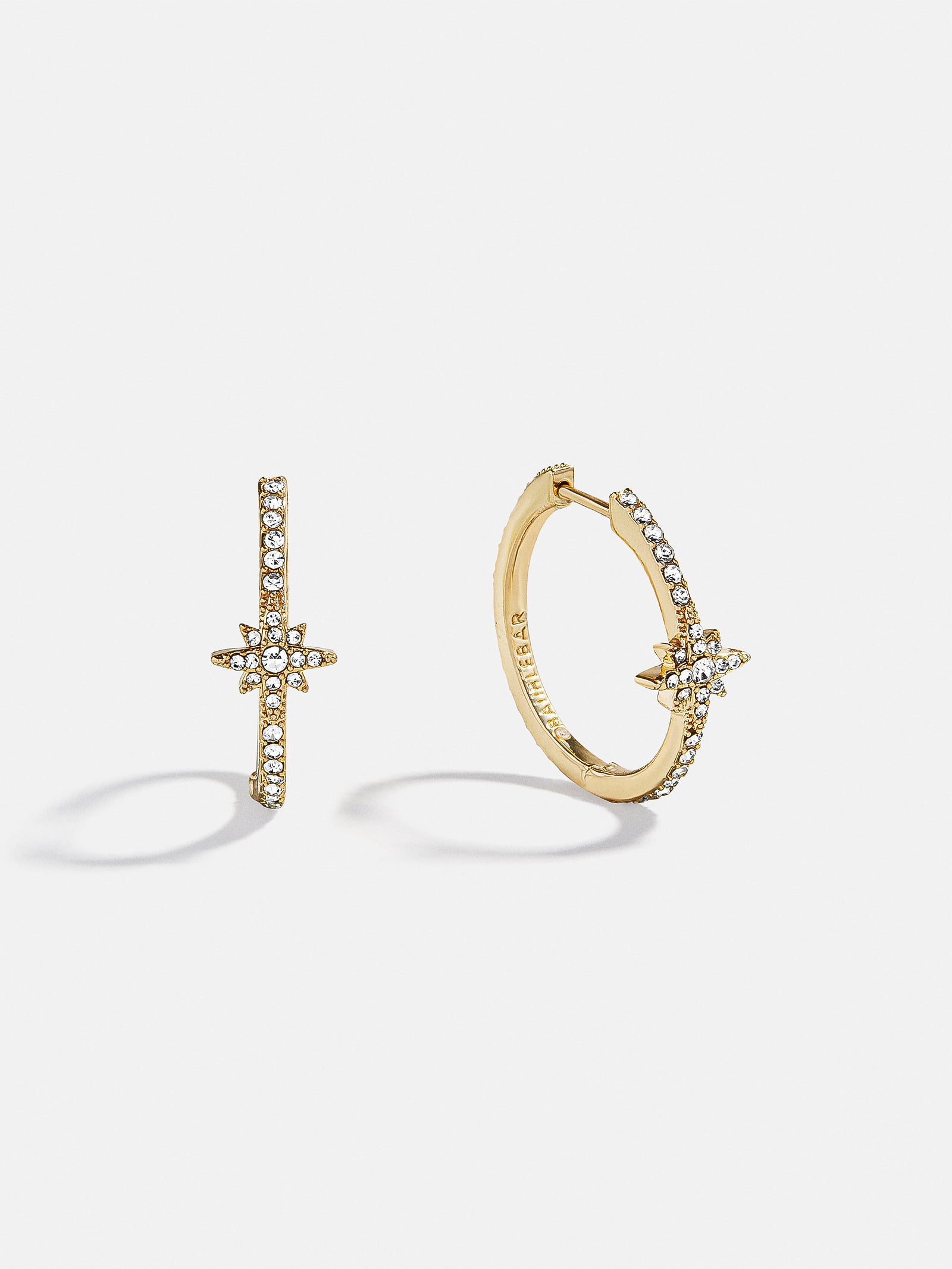 Astra Celestial Hoop Earrings - Gold/Pav??