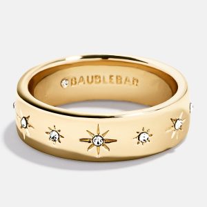 Astra Star Ring - Gold/Pav??