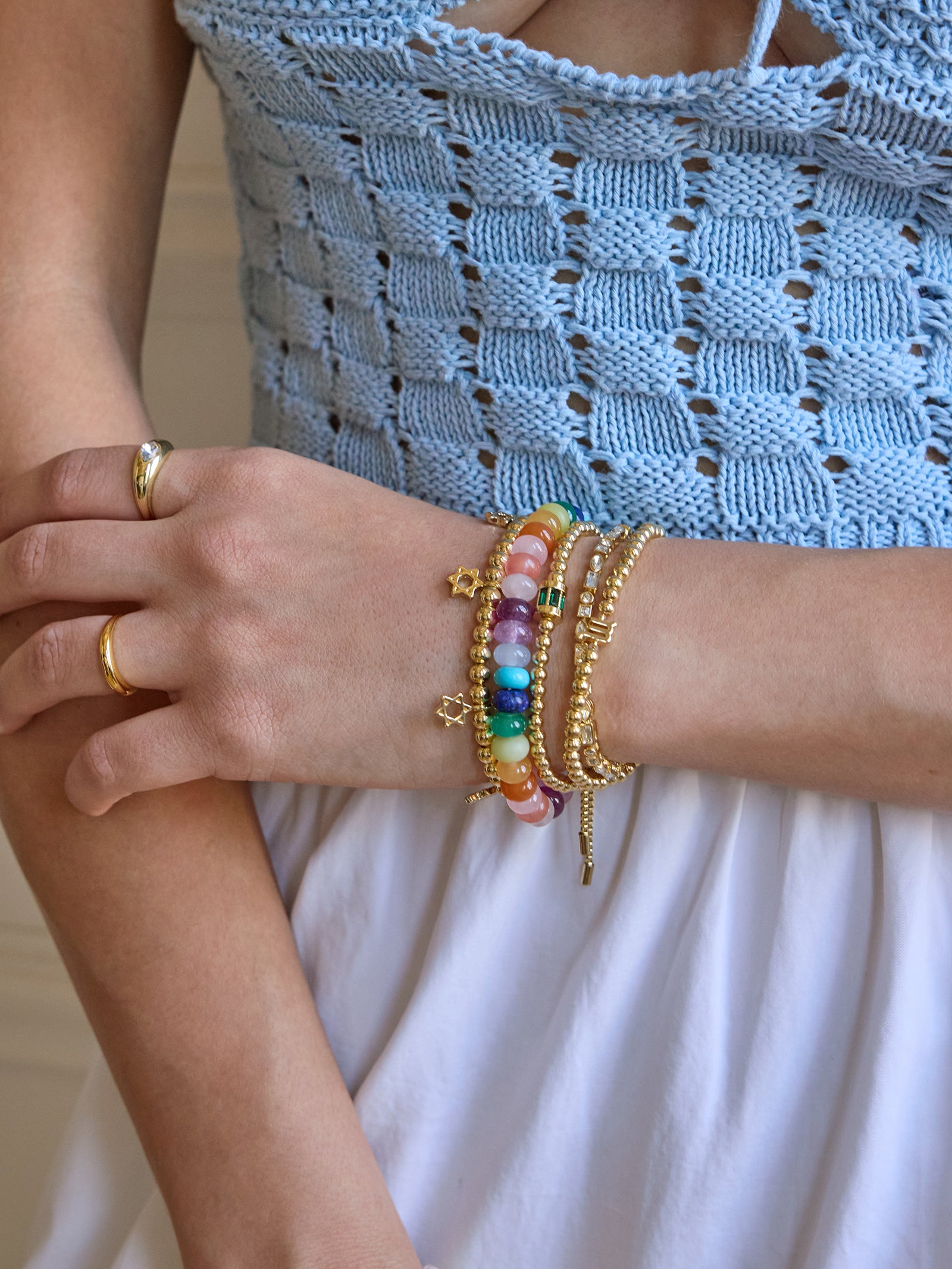 Tatum Birthstone Bracelet - Peridot - Image 2