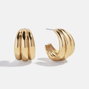 Gina Hoop Earrings - Gold