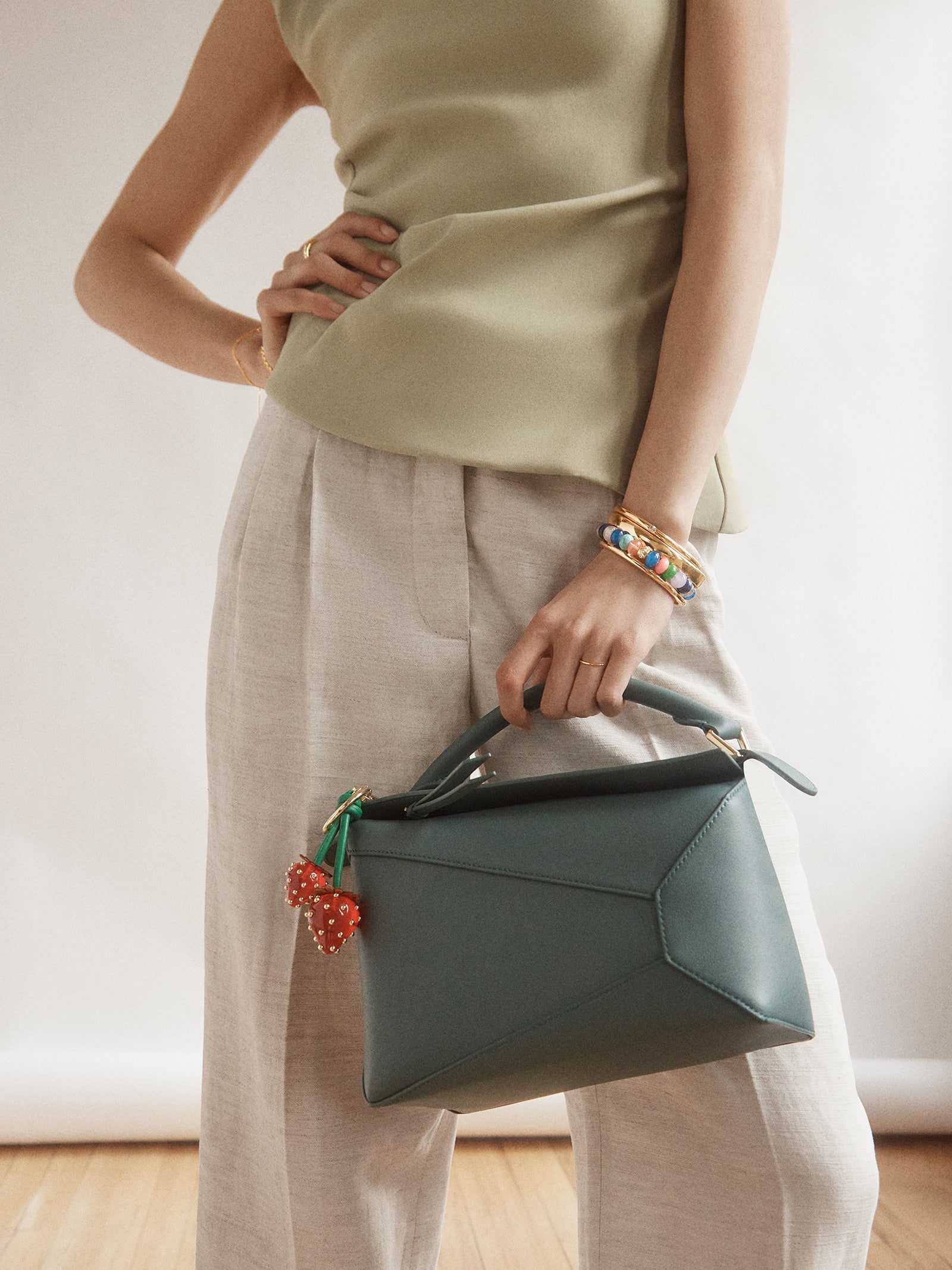 Berry Sweet Strawberry Bag Charm - Strawberry - Image 2