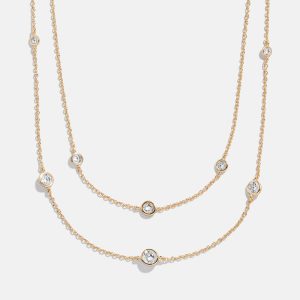 Cierra 18K Gold Layered Necklace - Gold/Pav??