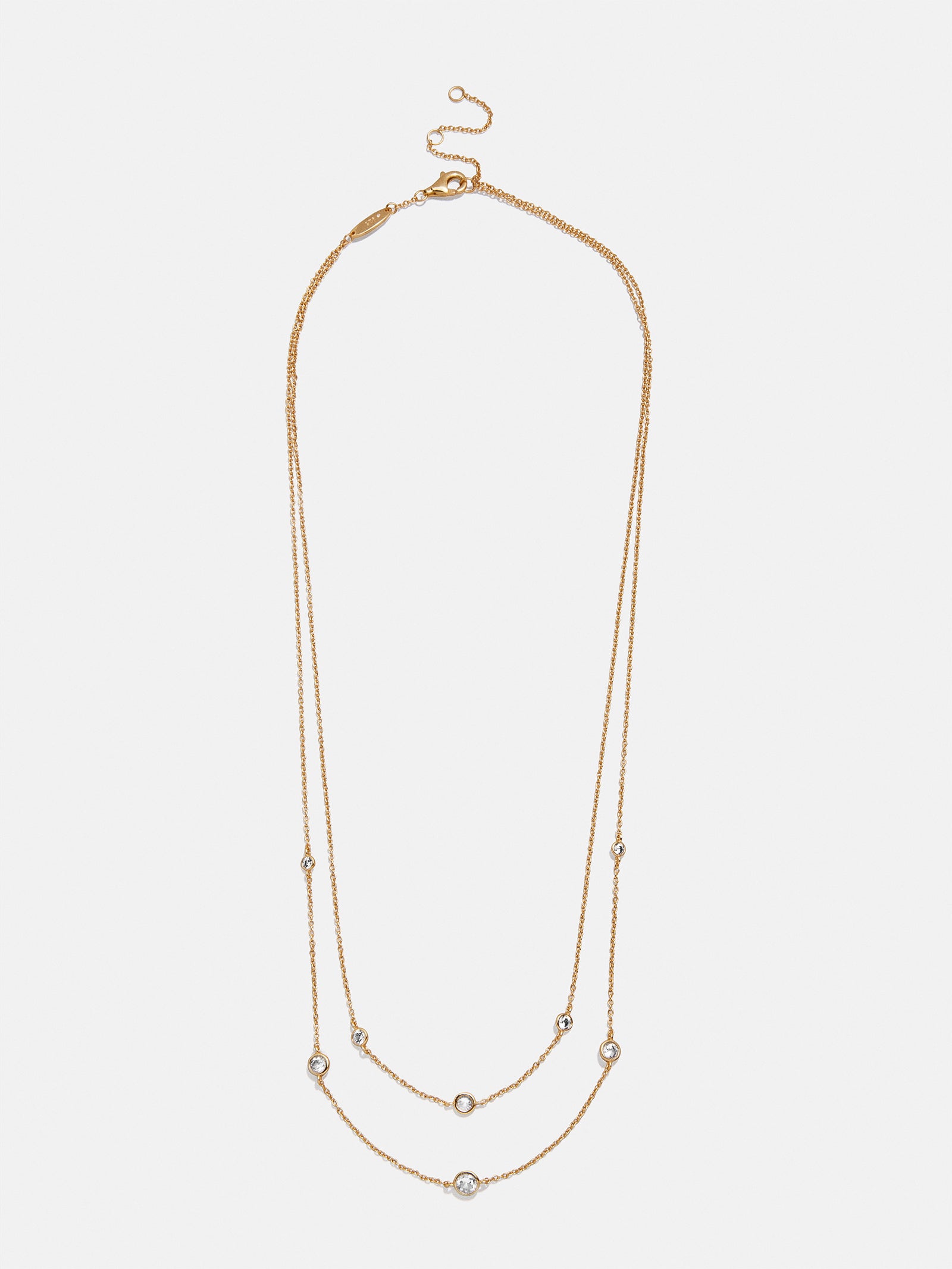 Cierra 18K Gold Layered Necklace - Gold/Pav?? - Image 3
