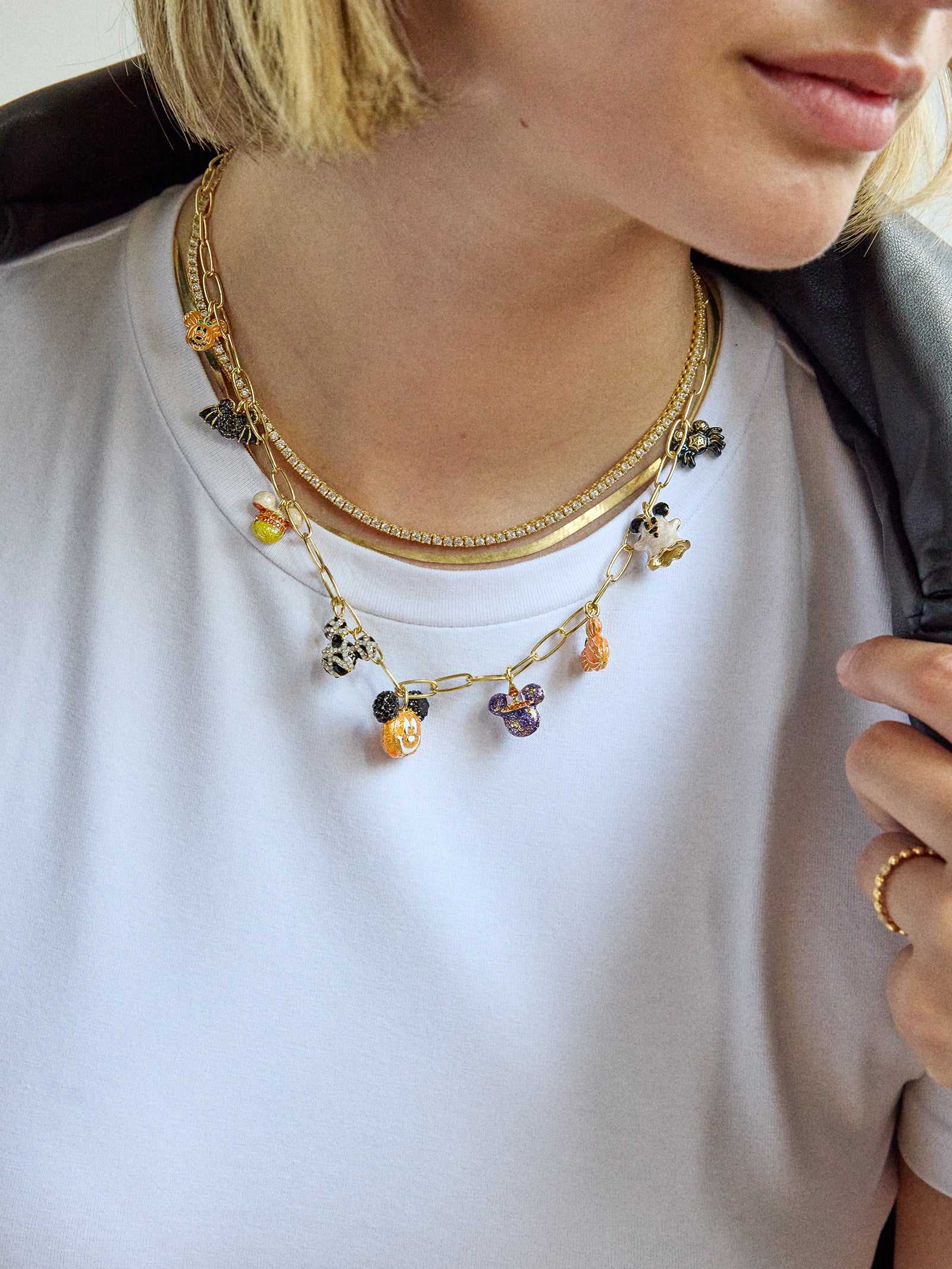 Disney Halloween Charm Necklace - All Hallows' Hue - Image 2