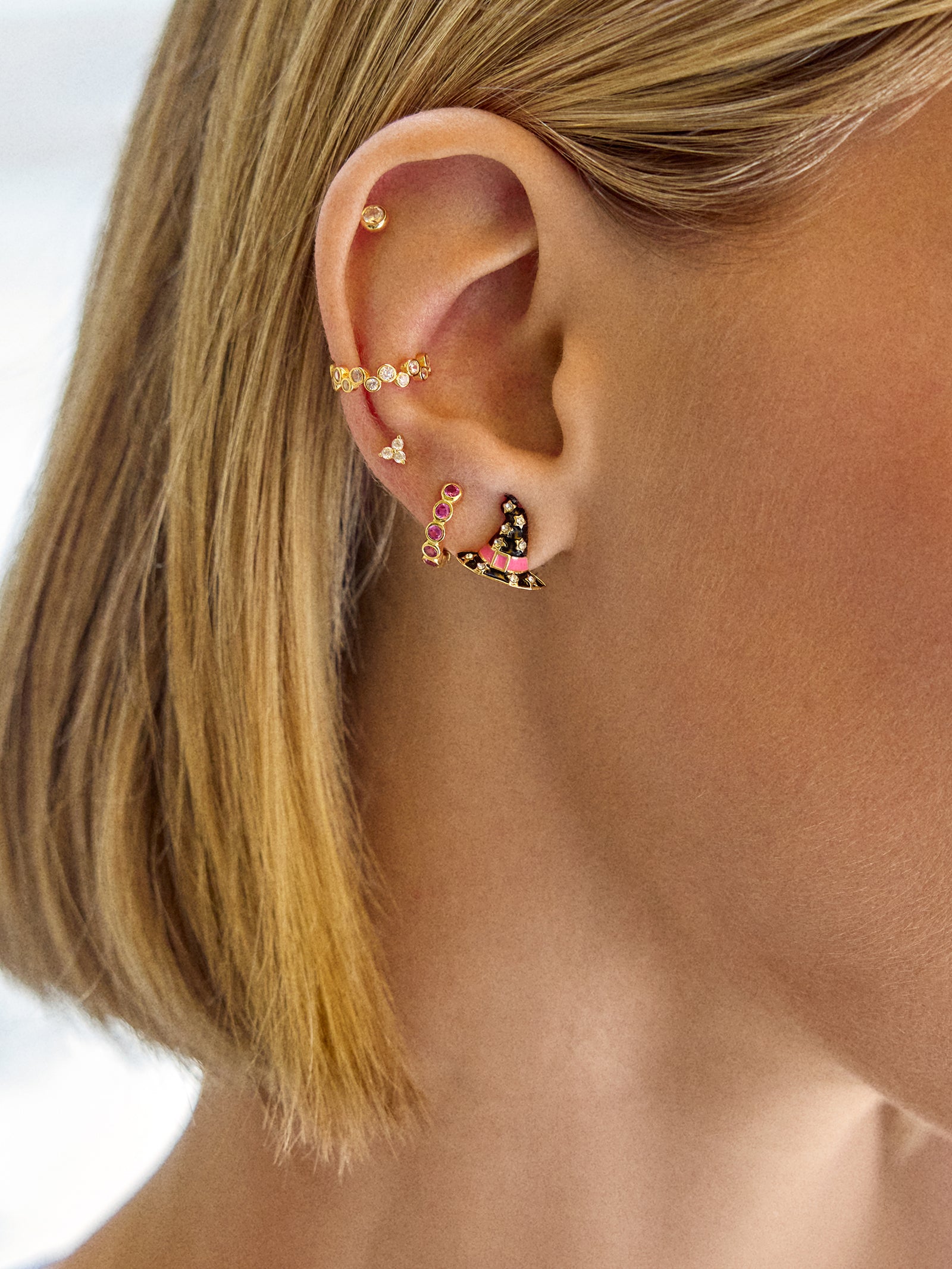 Wicked Cute Stud Earrings - Witches Hat - Image 2