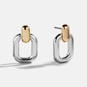 Rebecca Door Knocker Earrings - Gold/Silver