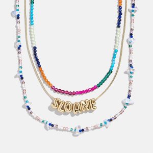 Rowan Semi-Precious Custom Layered Necklace - Santorini