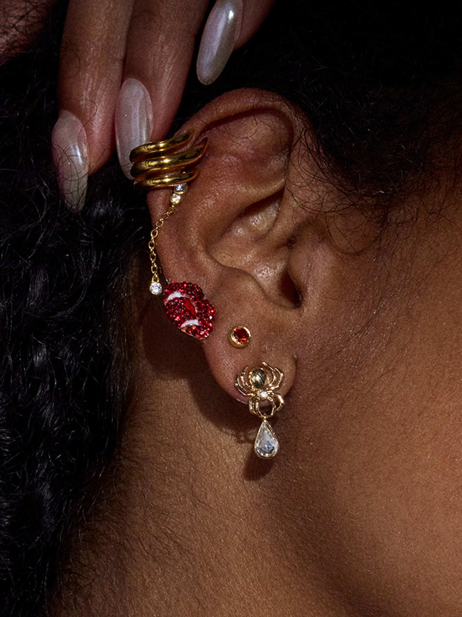 Thread Lightly Spider Earrings - Spider - Image 2