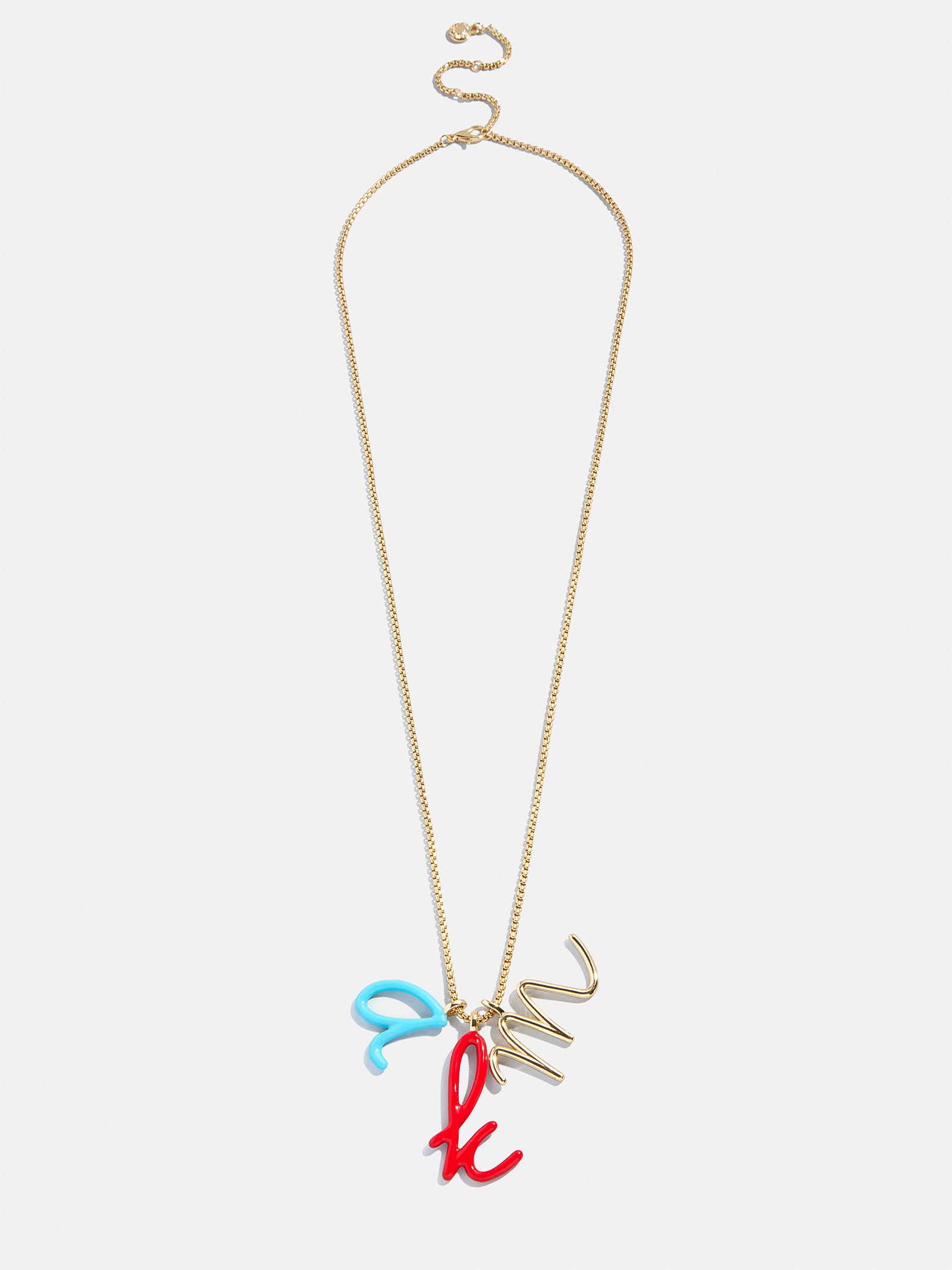 Letter Pop Custom Initial Necklace - Gold - Image 3