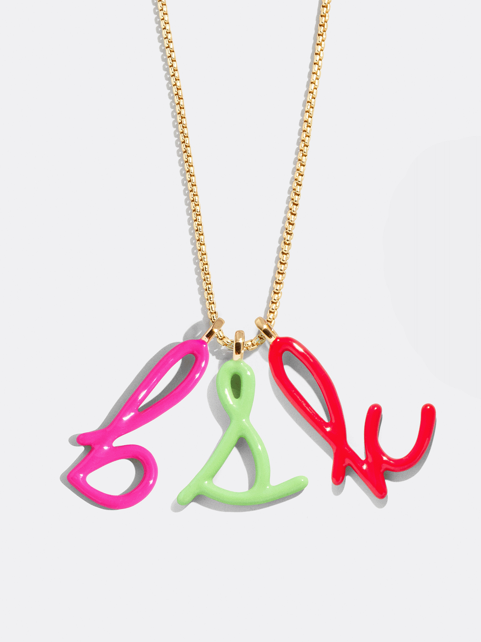 Letter Pop Custom Initial Necklace - Gold