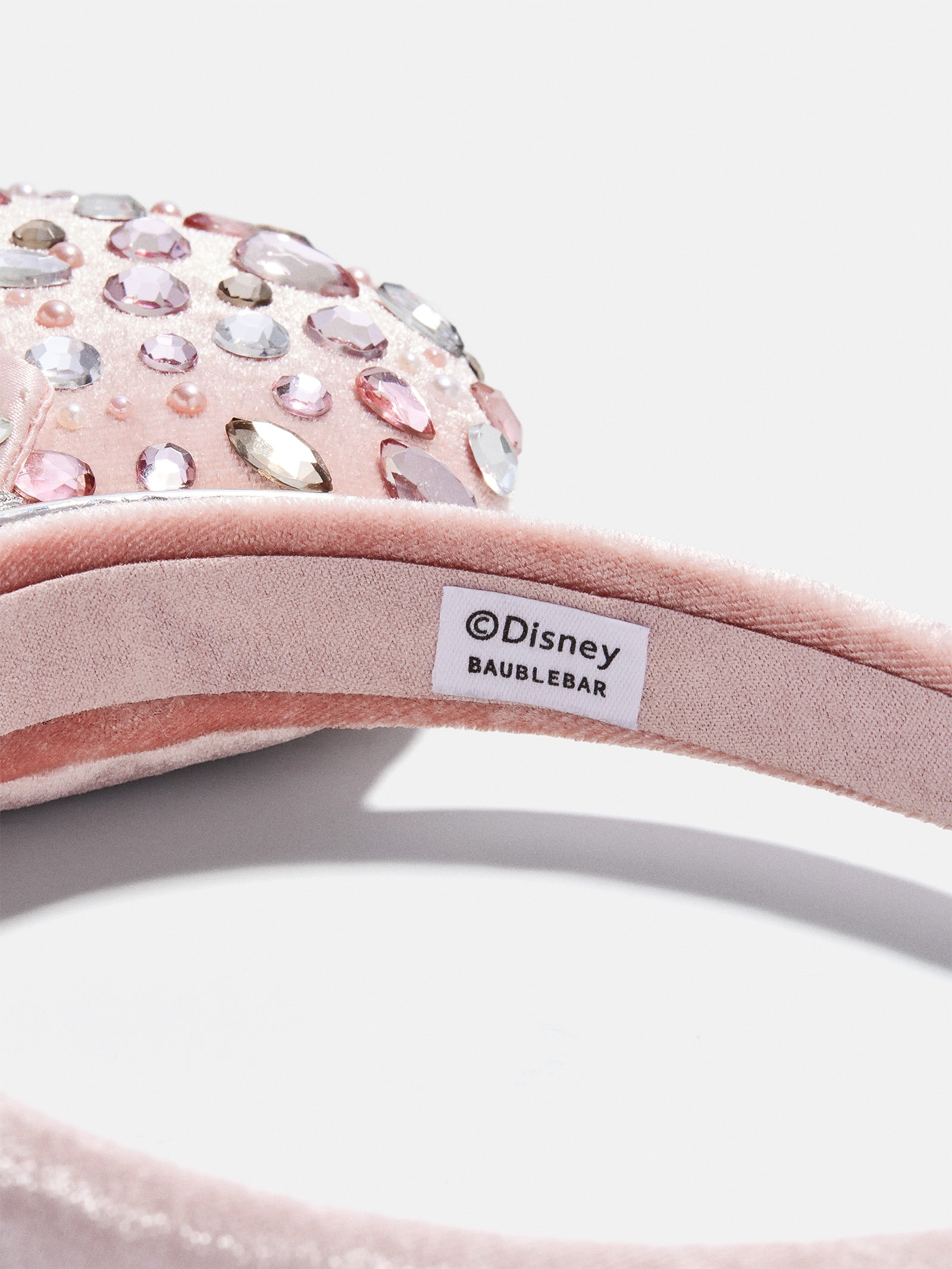 Disney Minnie Mouse Pink & Silver Crystal Pav?? Custom Ears Headband - Pink & Silver Crystal Pav?? Custom Ears - Image 5