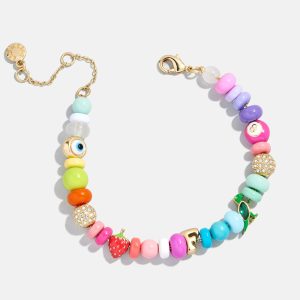 Beaded Custom Charm Bracelet - Multi Beaded Bracelet