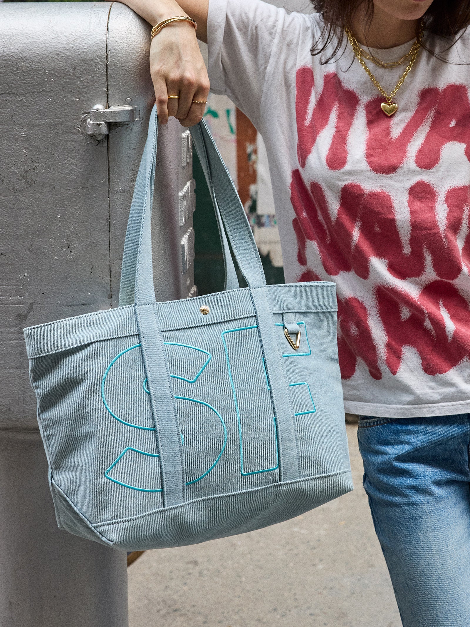 Custom Alpha Tote - Blue Denim - Image 97